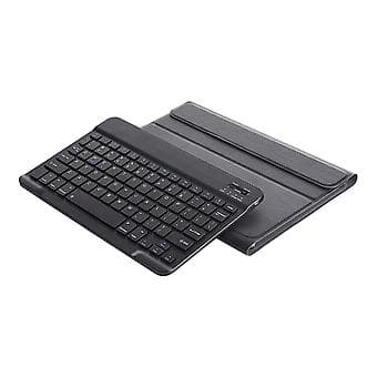 DY720 Galaxy Tab S5e:lle Bluetooth-näppäimistö + PU-kotelo Musta