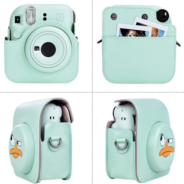 Fodral för Fuji Instax Mini mini8/8+/9, PU-läderskyddsfodral för Fujifilm Instax Mini mini8/8+/9