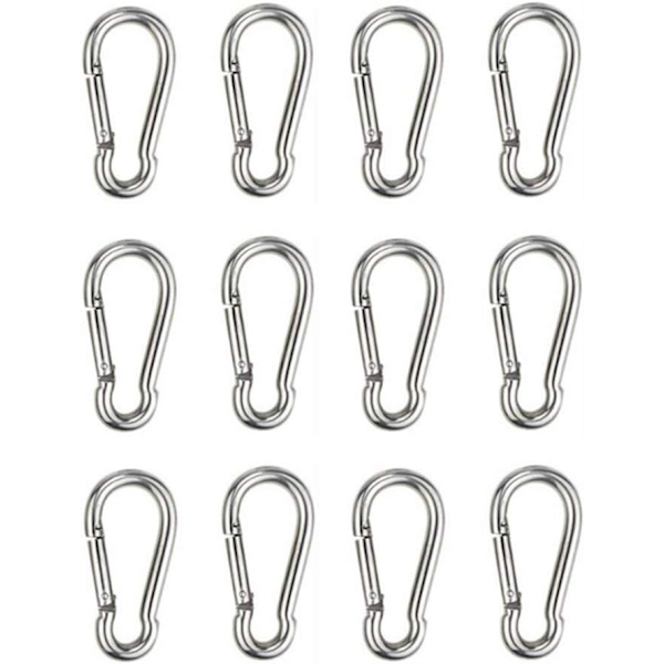 12 stk. Fastener Karabinhage til Heavy Duty, Sport, Låsehunde, Gynge