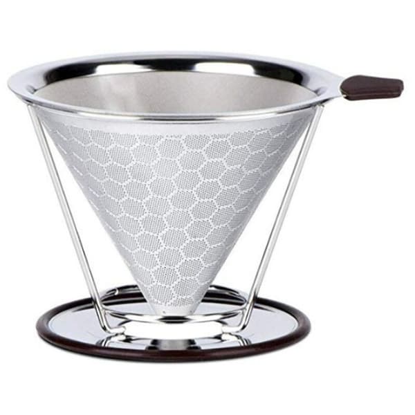 Genanvendelig kaffefilter i rustfrit stål permanent kaffefilter f