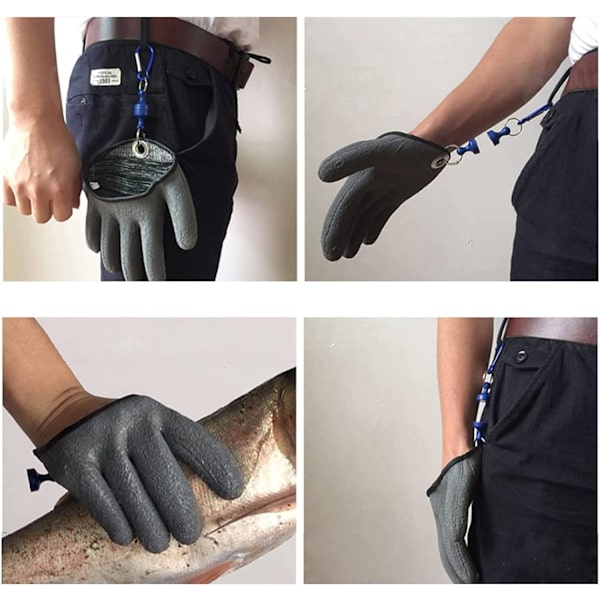 2 stk. fiskehandsker, jagthandsker, vandtætte fiskehandsker, fiskehandsker med magnetisk bu