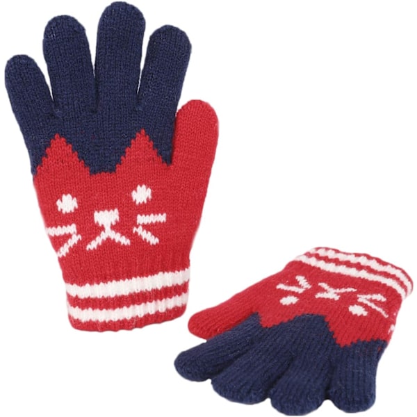 Vinter Höst Varma Vantar Hel Finger Stickade Vantar Utomhus Therm
