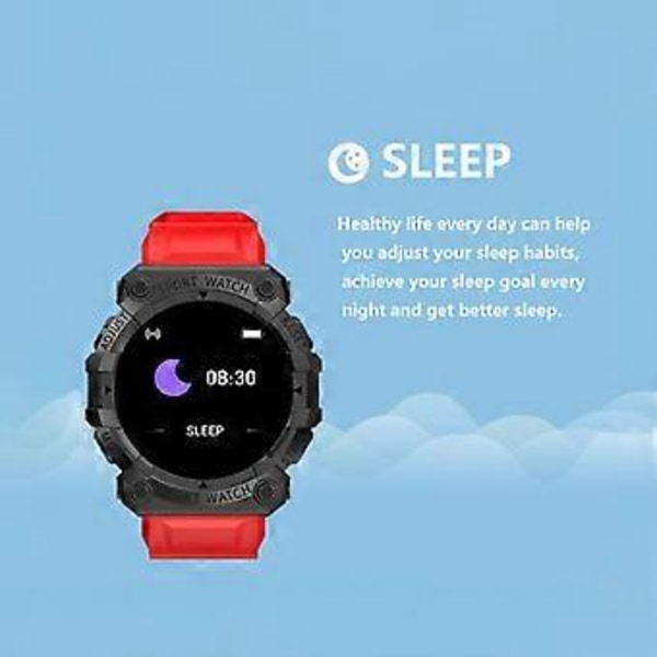 Fitness Tracker Vanntett Smartklokke Y56 - Hjertefrekvens Blodtrykk Måler Skritteller (Rosa)