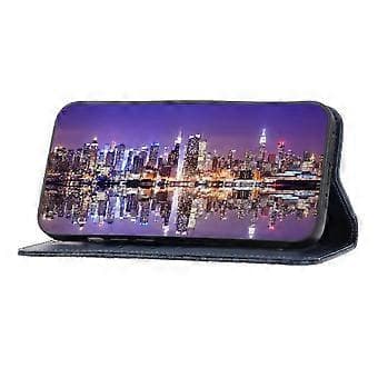 Flip Cover til iPhone XS Max Pung Daglig Brug Rombeformet Stativ Håndrem - Blå Blue