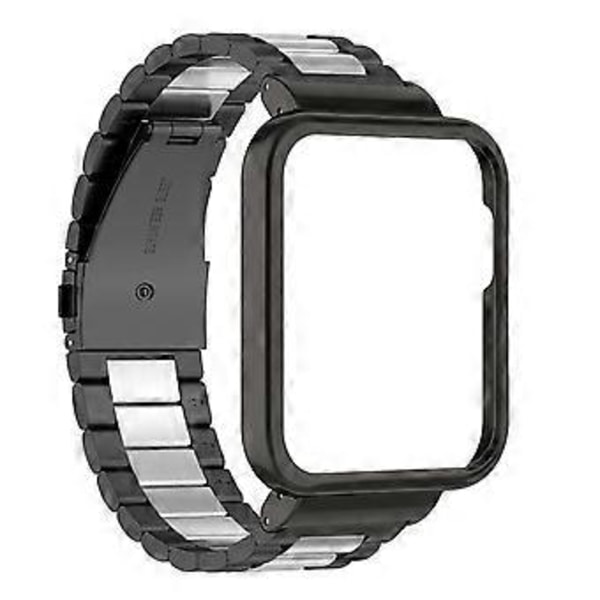 Rem/Mi Watch Lite/Redmi Watch Smartwatch Armbånd Metal Armbånd (Sort rød sort)