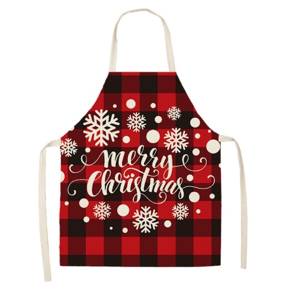 Jul Förkläde Kök Förkläde Kock Par Rutiga Förkläde God Jul Chiri