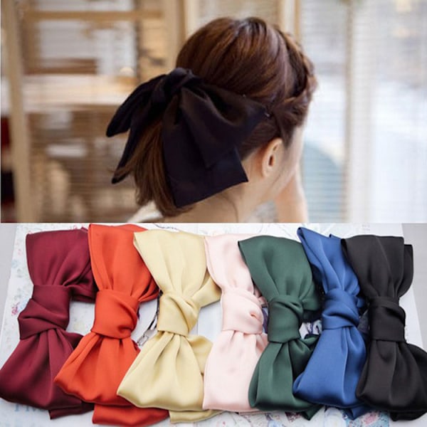 Satinband Hårsnoddar Tryckt Satin Silke Hårscarves Randig Lo