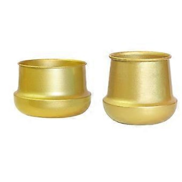 2x Plantepotter Ornament Blomsterpotte til Altan Skrivebord Kontorindretning