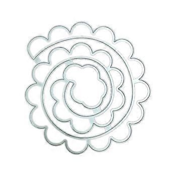 Metallstans for blomster - Sjablong for DIY-hobby, utklippsbok, album, kort, mal, preging, dekorasjon