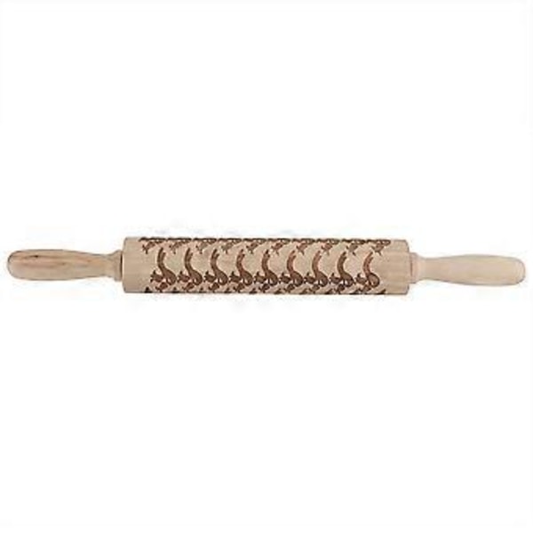 Træ Præget Kagerulle Bagekager Kage Dekorativ Dejrulleform (5*43cm)