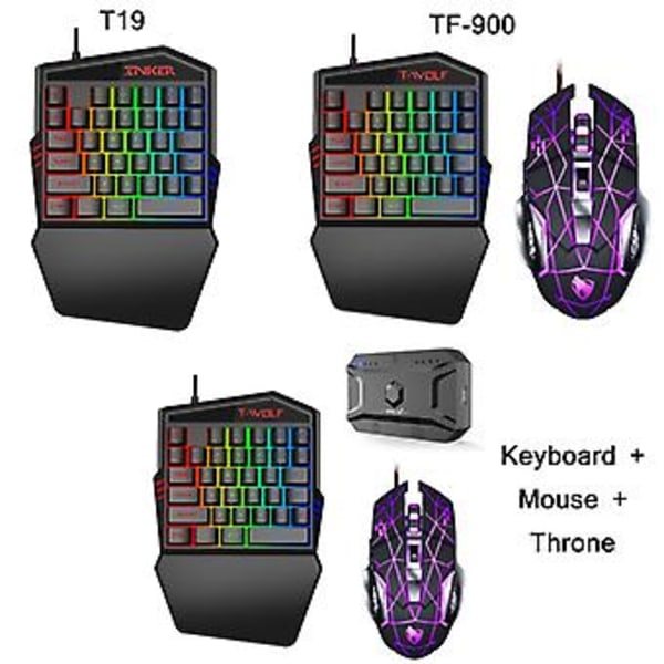 T-WOLF Enhands-tangentbord TF-900 Set TF-900 Set