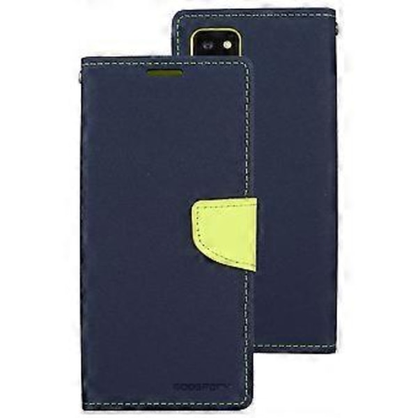 Läderfodral för Samsung Galaxy Note20 (Marinblå)