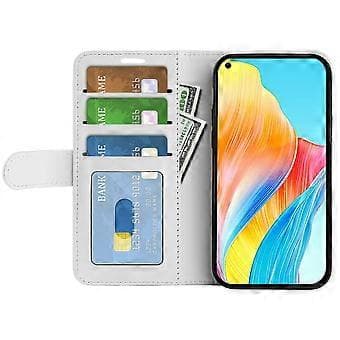 Plånboksfodral för Oppo A78 4G, PU-läderstativ Fullt skyddande telefonfodral