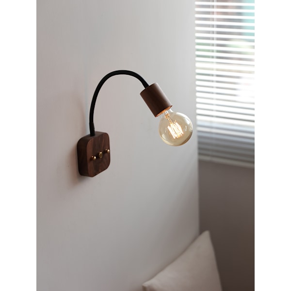 Japansk stil soverom nattbord vegglampe, enkel retro wabi sabi