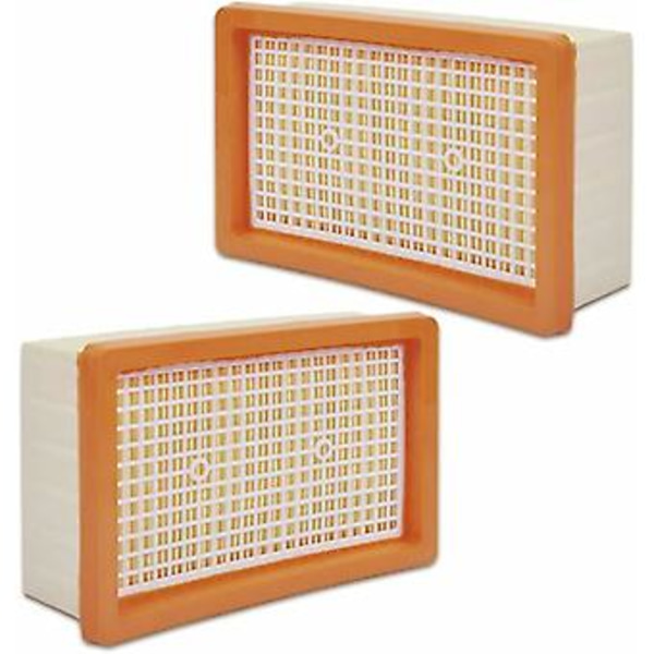 Sæt med 2 flade foldede filtre kompatible med Kärcher MV4 / MV5 / MV6 / WD4 / WD5 / WD6 multifunktionelle støvsugere.