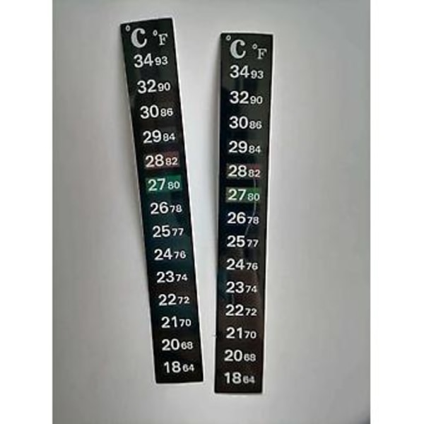 5 stk. LCD Termometer Temperatur Selvklæbende Mærkat Klæbestrimmel Akvarium Tank( )