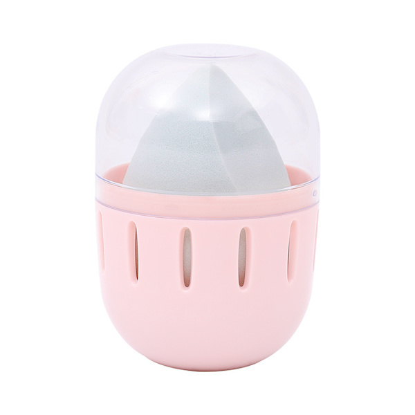 Støvfri Makeup Svampeholder Etui Beholder Stativ Skønhed Kosmetik