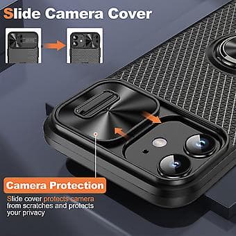 Camshield Puhelimen Kotelo iPhone 14 Plus:lle (Musta)