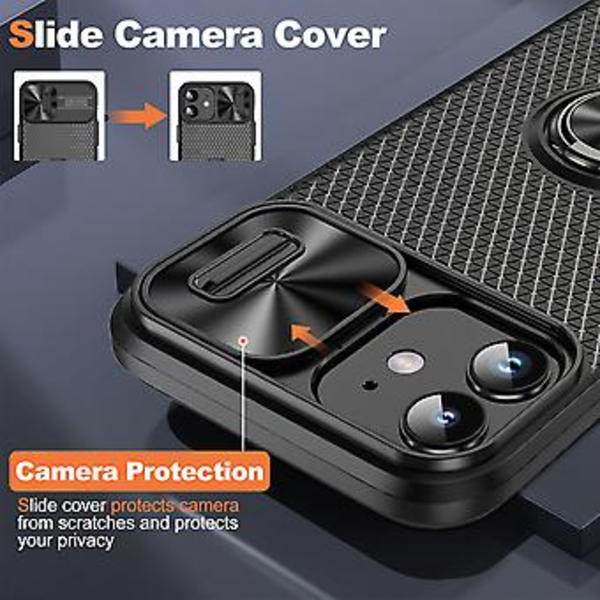 Camshield Telefonhus Til iPhone 14 Plus (Sort)