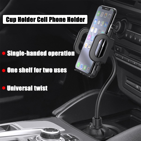 Telefonkopholder, Universal Holder Juster Vinkel Smartphone Holder Kopholder, 360° Rotation Kopholder