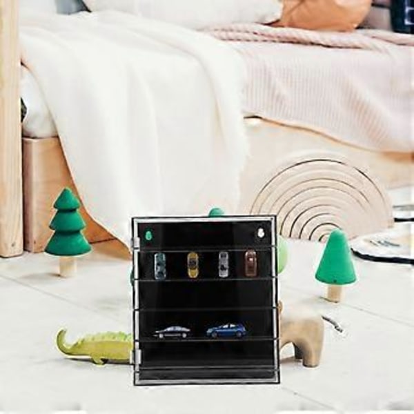 Akryl Vitrinskåp Flerlagersskåp Leksaksbilsmodell Displaybox För Bordsskiva Eller Väggmontering
