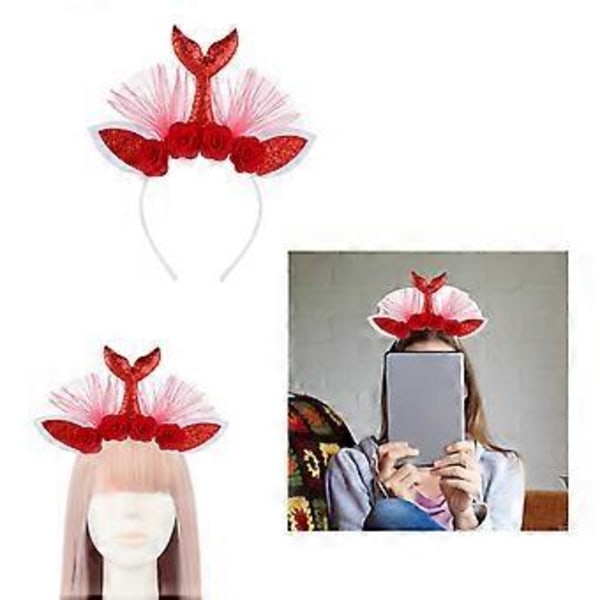 Hårband för flickor, bal, utklädnad till prinsessa, födelsedag, pannband, fotorekvisita, eleganta prinsessaccessoarer, lila (lila)