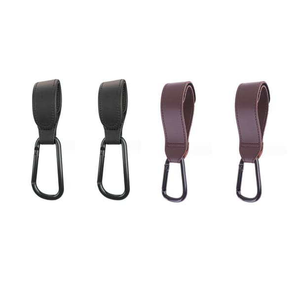 Vaunukoukut [4 kpl, 14,5 * 3 cm], Karabiner-klipsit ripustamiseen