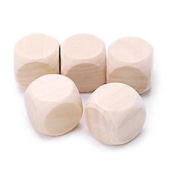 Pinoamispalikat Pulmapeli Nopat Lelut, Luonnolliset Viimeistelemättömät Taideaskartelut DIY Palikka (25mm)