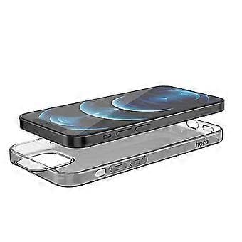Transparent blød TPU telefoncover kompatibel med iPhone 13 13pro pro max mini (iPhone 13 Sort Transparent)