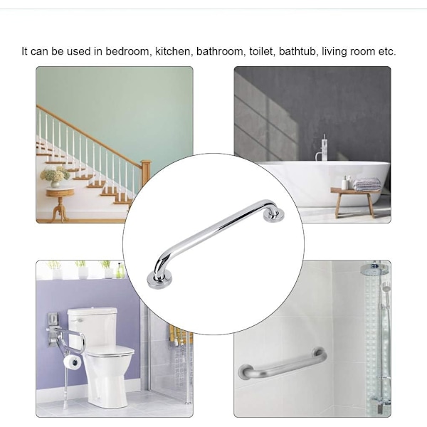 Sikkerhedsbathåndtag, Badeværelsesgreb Bath Handle Rustfrit Stål