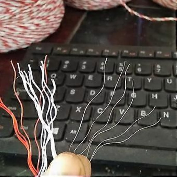 500m Elektrisk Bærbart Hegn Poly Wire Reb Gård Have Dyr Indhegning Værktøj Qinhai
