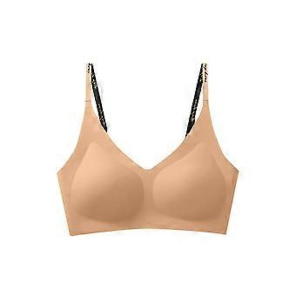 Lavtaljede BH'er Sexet Usynlig Trådløs Polstret Stropløs Bralette U-formet Rygløs Lavt Skåret Åben Ryg Sports-BH til Kvinder farve One Size( farve)