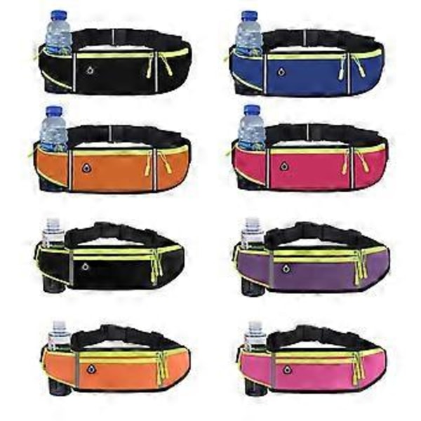 Bästa Erbjudandet-Midjeväska Bälte För Män Kvinnor Sport Löpning Portabel Mini Multi Ficka Hög Elasticitet Elastisk Vattentät Magväska (48cm Orange)