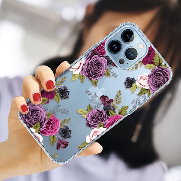 Etui kompatibel med iPhone 14PRO MAX（Stil 3）, Transparent Silic