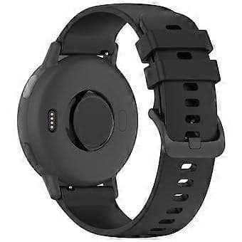 Kompatibel med Garmin vivoactive 5 silikone urrem 20 mm Quick Release udskiftningsrem (sort)