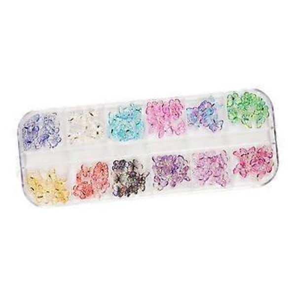 Nagelkonst Strass Set Glittrande Sommar DIY Nagelkonst, Fjärils Nageldekaler Fjärils Nagelkonst Berlocker för Hem Nagelkonst (Stor fjäril)