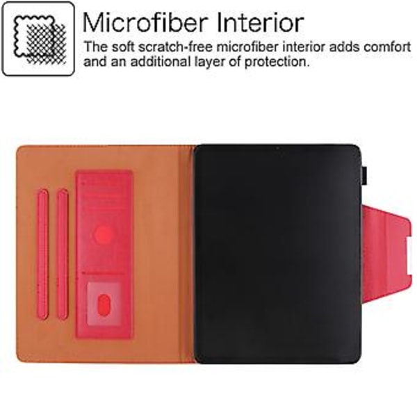 Læder Smart Tablet Etui Til iPad Pro 13 2024 (Rød)