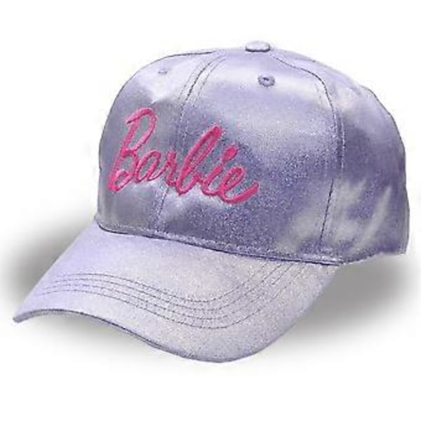 Dam & Flickor Barbie Laser Basebollkeps Sommar Höst Rosa Bokstav Broderad Justerbar Snapback Hatt (Lila)