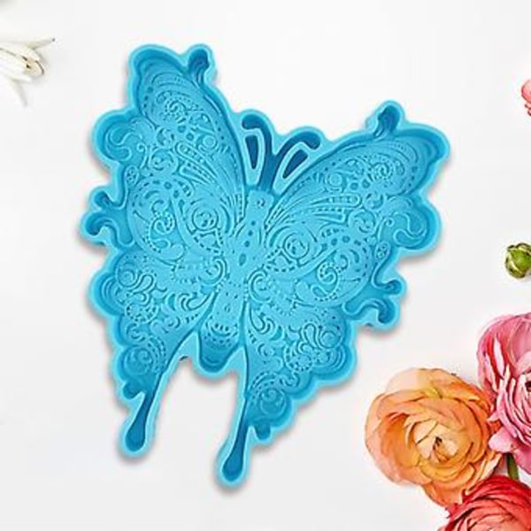 Krystall Agat Brikkeform for Sommerfugl Kopp Pad Resin Støpeform Silikon Mou