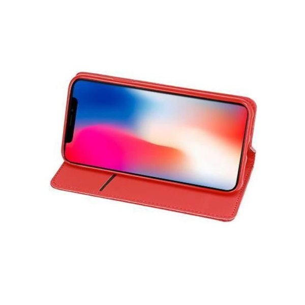 Fodral till Xiaomi Redmi Note 13 Pro 4G / M6 Pro 4G - Plånboksfodral med magnetisk stängning Röd