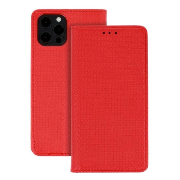 Fodral till Samsung Galaxy M53 5G - Plånboksfodral med magnetisk stängning Röd