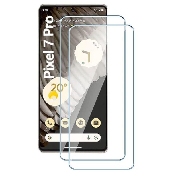 x2 härdat glasögon för Google Pixel 7 Pro - Skärmskydd i härdat glas Glasfilm