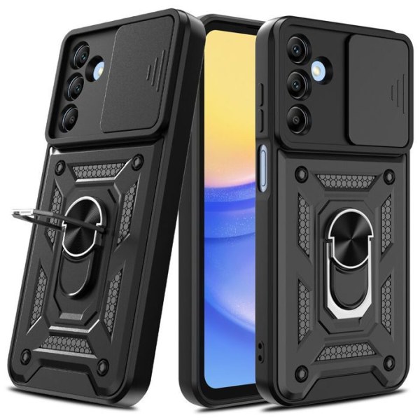 Fodral till Samsung Galaxy A35 5G / A55 5G - Fodral Skal Magnetring Skydd Kamera Stötsäker Svart