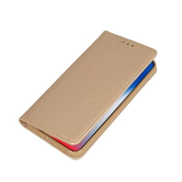 Fodral till iPhone 15 Plus - Plånboksfodral med magnetisk stängning guld