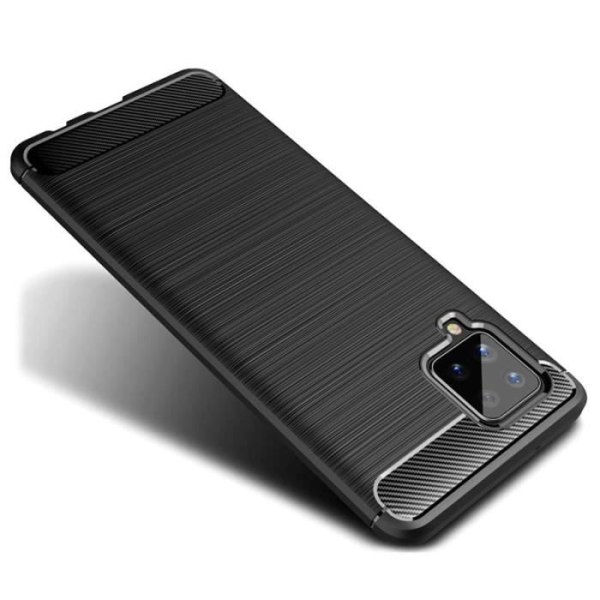 Samsung Galaxy A42 5G Fodral - Stötsäkert Skyddande Carbon TPU Silikonfodral Svart