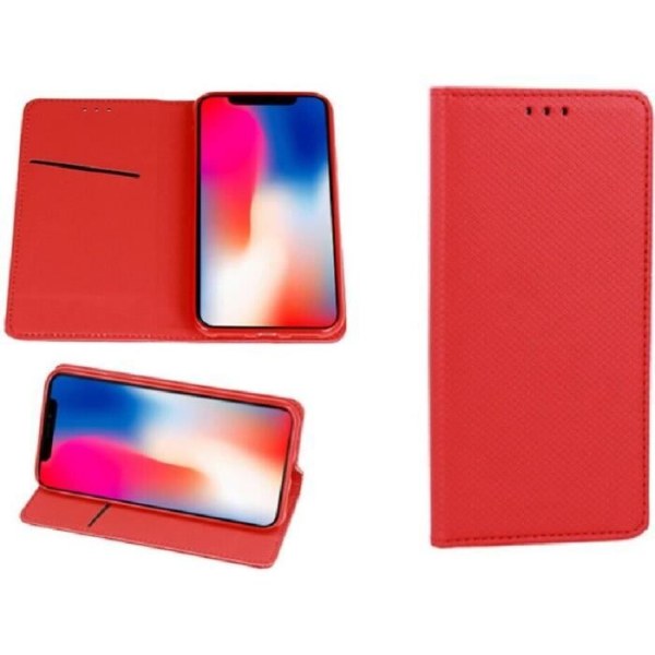 Fodral till Samsung Galaxy S23 Plus - Plånboksfodral med magnetisk stängning Röd