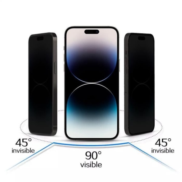 Härdat glas för Samsung Galaxy A23 5G - Svart film Anti Spy Privacy Glas skärmskydd