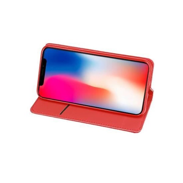 Fodral till Xiaomi Redmi Note 12 Pro 5G - Plånboksfodral med magnetisk stängning Röd