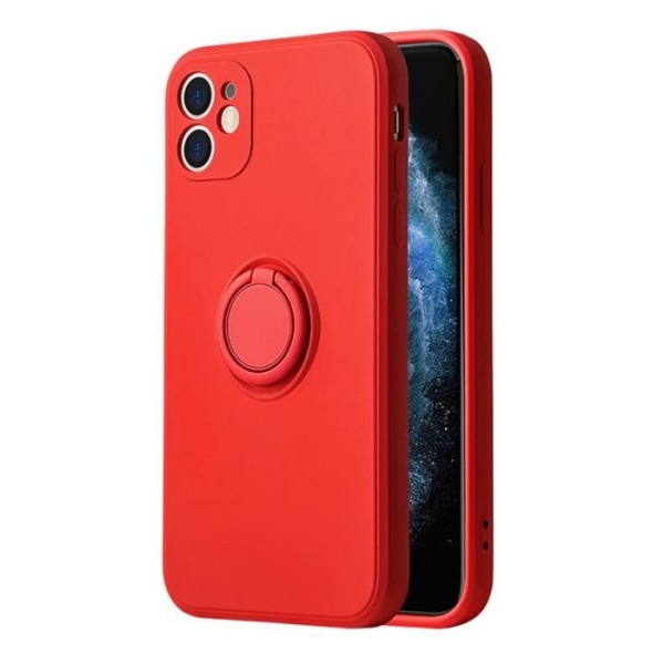 iPhone 13 Fodral - Röd Silikon Magnet Fodral Skal