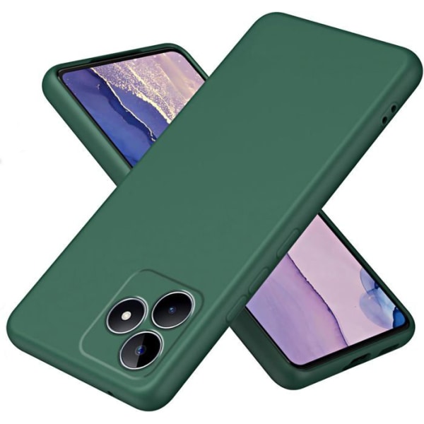 Fodral för Realme Note 50 / Realme C51 / Realme C53 - Mörkgrön Anti-chock silikon TPU-fodral